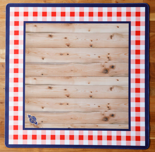 The Picnic Mat - Full view face up. American Mahjong Americana Mahj picnic table summer luxury tile sets set vintage heritage luxe unique fun tiles