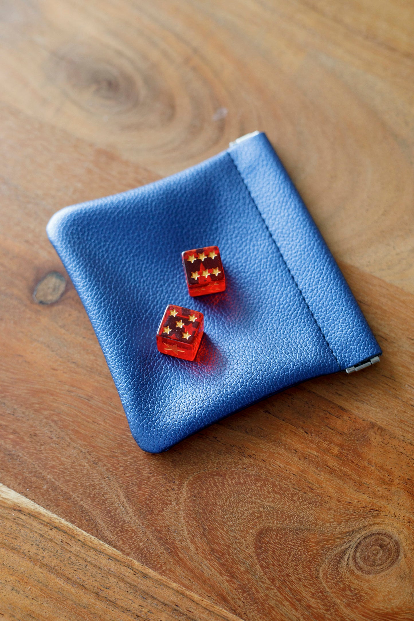 Detail of Gold Star Dice and Bag