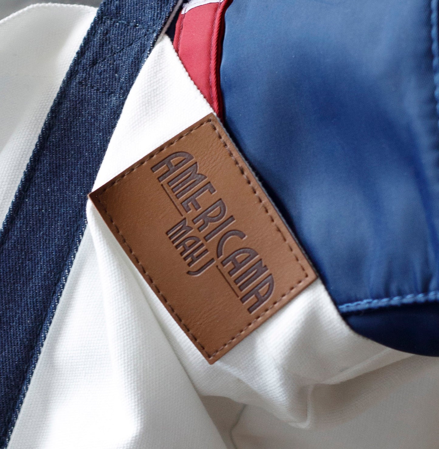 The Carryall - Leather Patch Detail